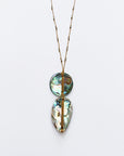SEE REAL FLOWERS Woven Abalone Necklace