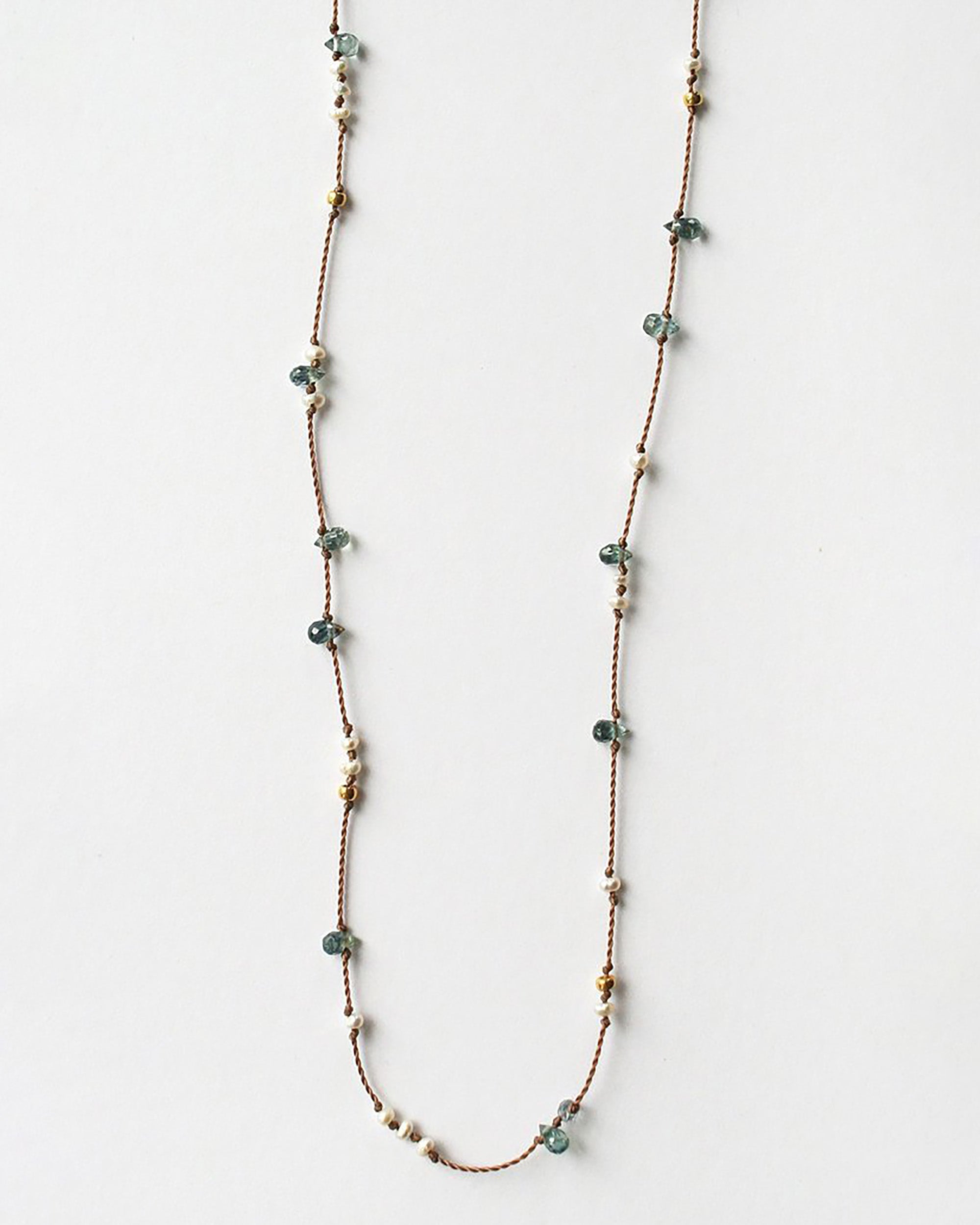 SEE REAL FLOWERS Sapphire Dew Drop Necklace