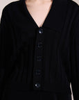 BOUSSOLE Cupro Knit Cardigan