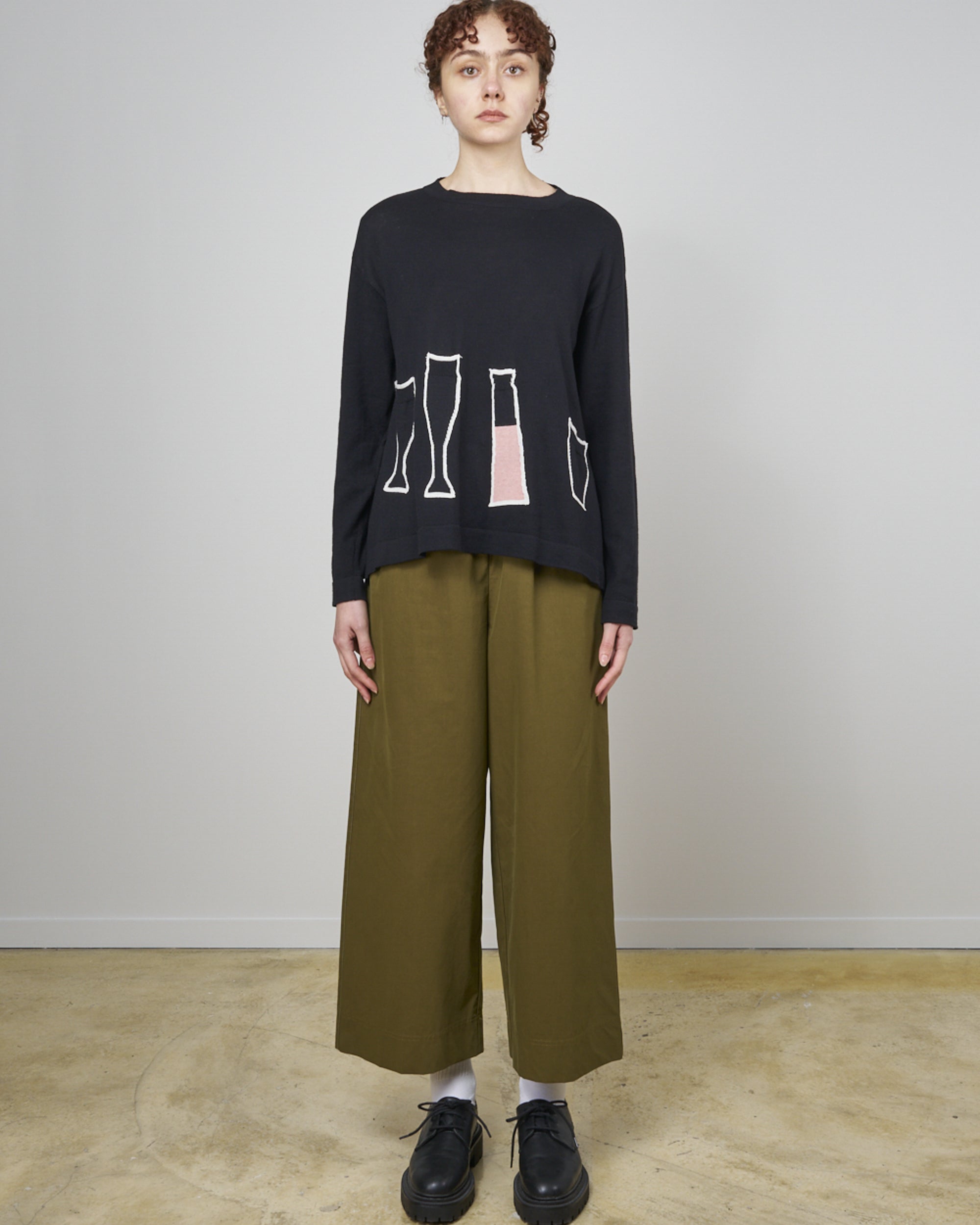 YOSHI KONDO Matcha Knit Top