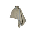 THE KEIJI Collarless Long Coat And Cape Set