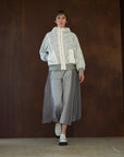 THE KEIJI Lace Layered Zip Up Hoodie