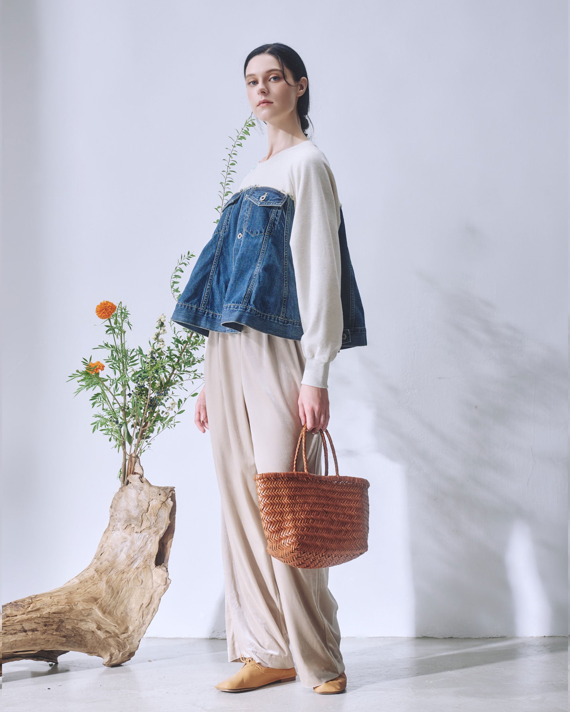 THE KEIJI Hybrid Denim Sweatshirt