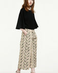 Nurma Jacquard Cropped Pants