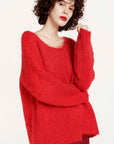 Solid Atelina Mohair Knit Sweater