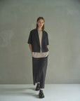 IJIIT Short Sleeve Blazer In Stripes