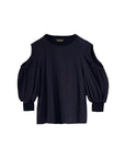 IJIIT Jersey Short Sleeve Pullover with Cut Out Details