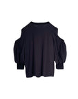 IJIIT Jersey Short Sleeve Pullover with Cut Out Details