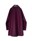 IJIIT Melton X Faux Leather Coat
