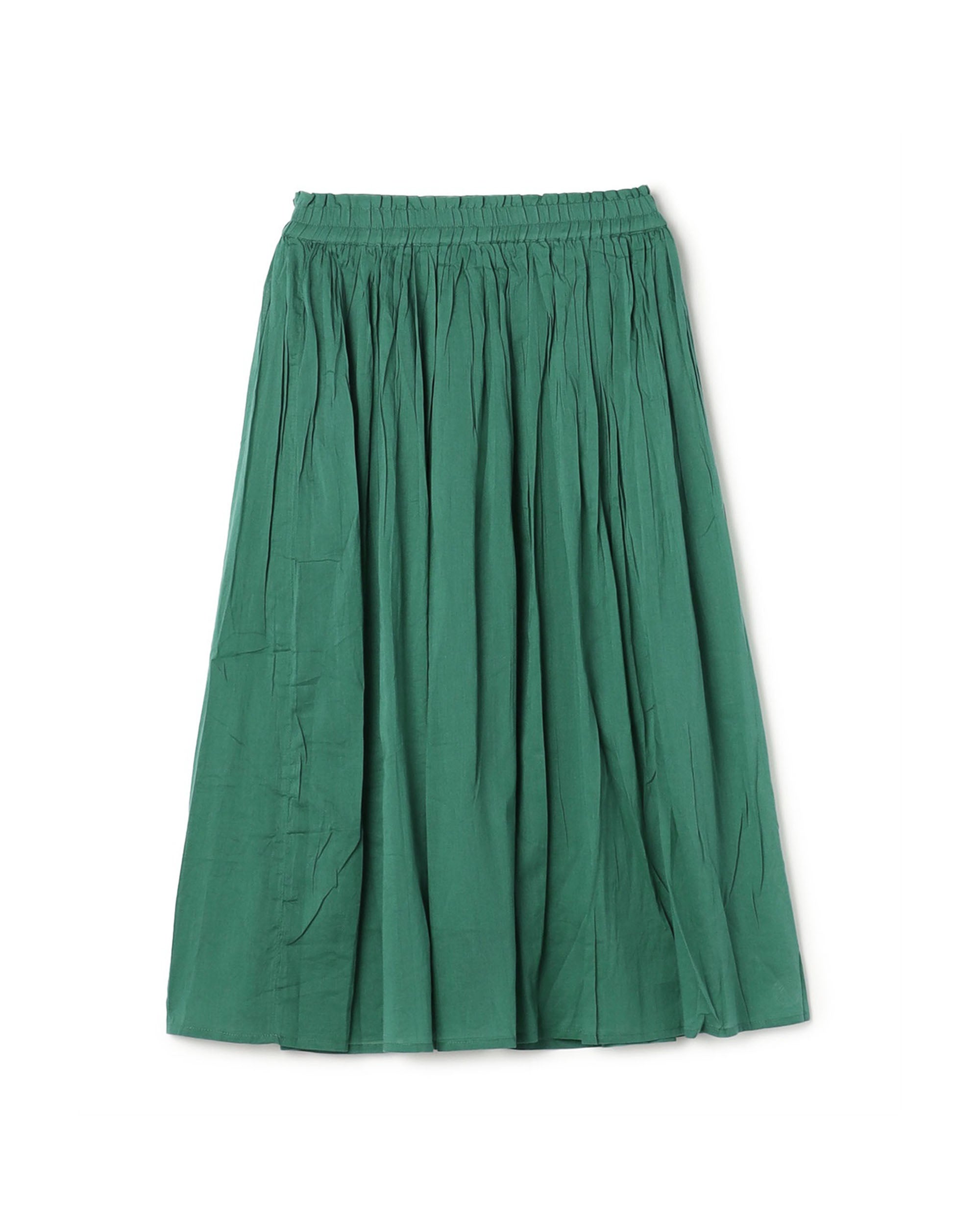 Ats Crinkle Pleat Cotton Maxi Skirt