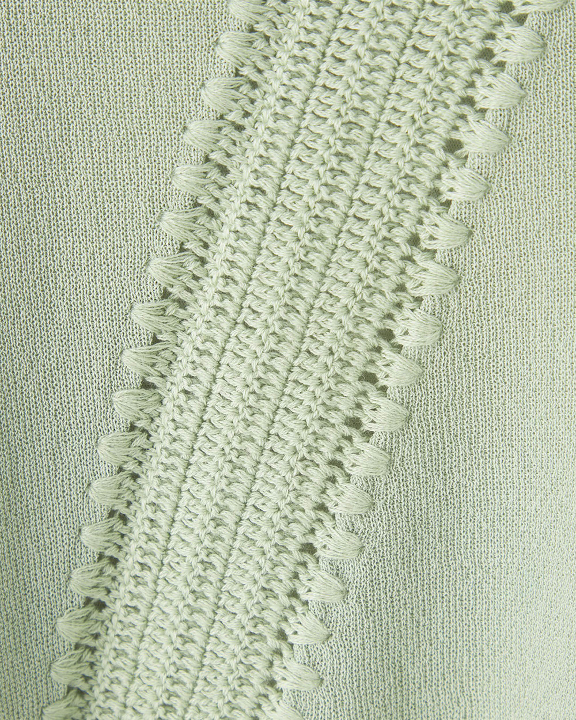 Handmade Crochet Deco Cotton Mix Twin Set Knit Top