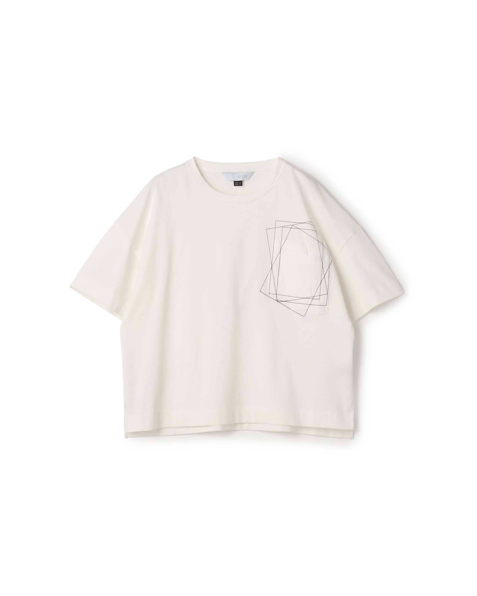 Folded Pocket Square Bold Stitch Top