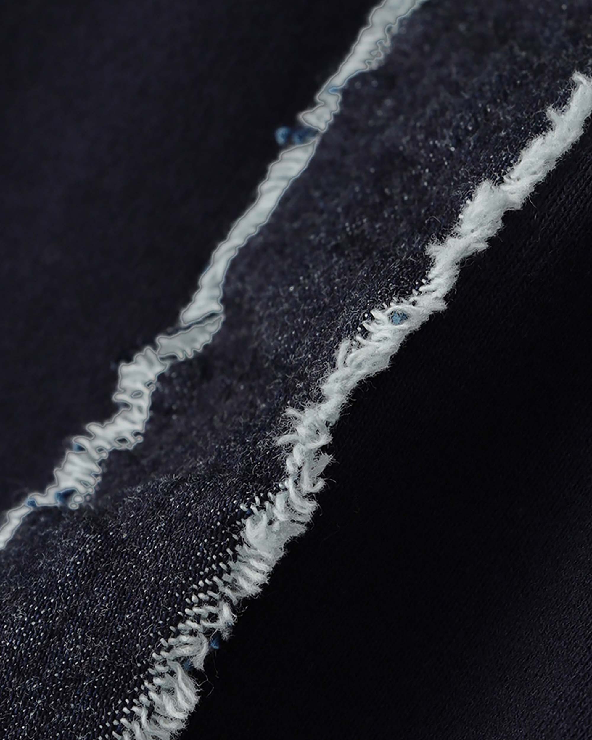 Denim Details Unisex Top