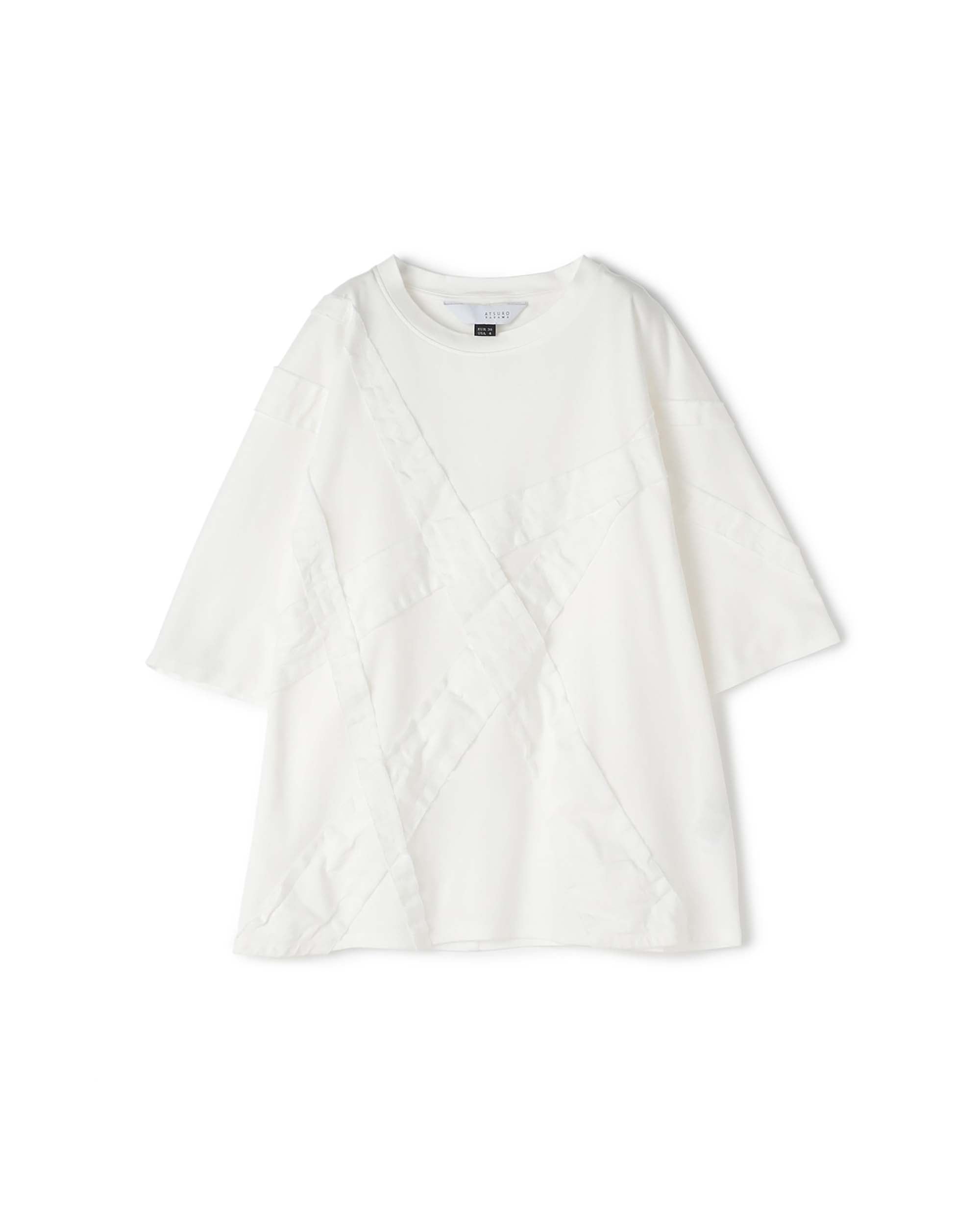 Layering Denim Patch Unisex Top