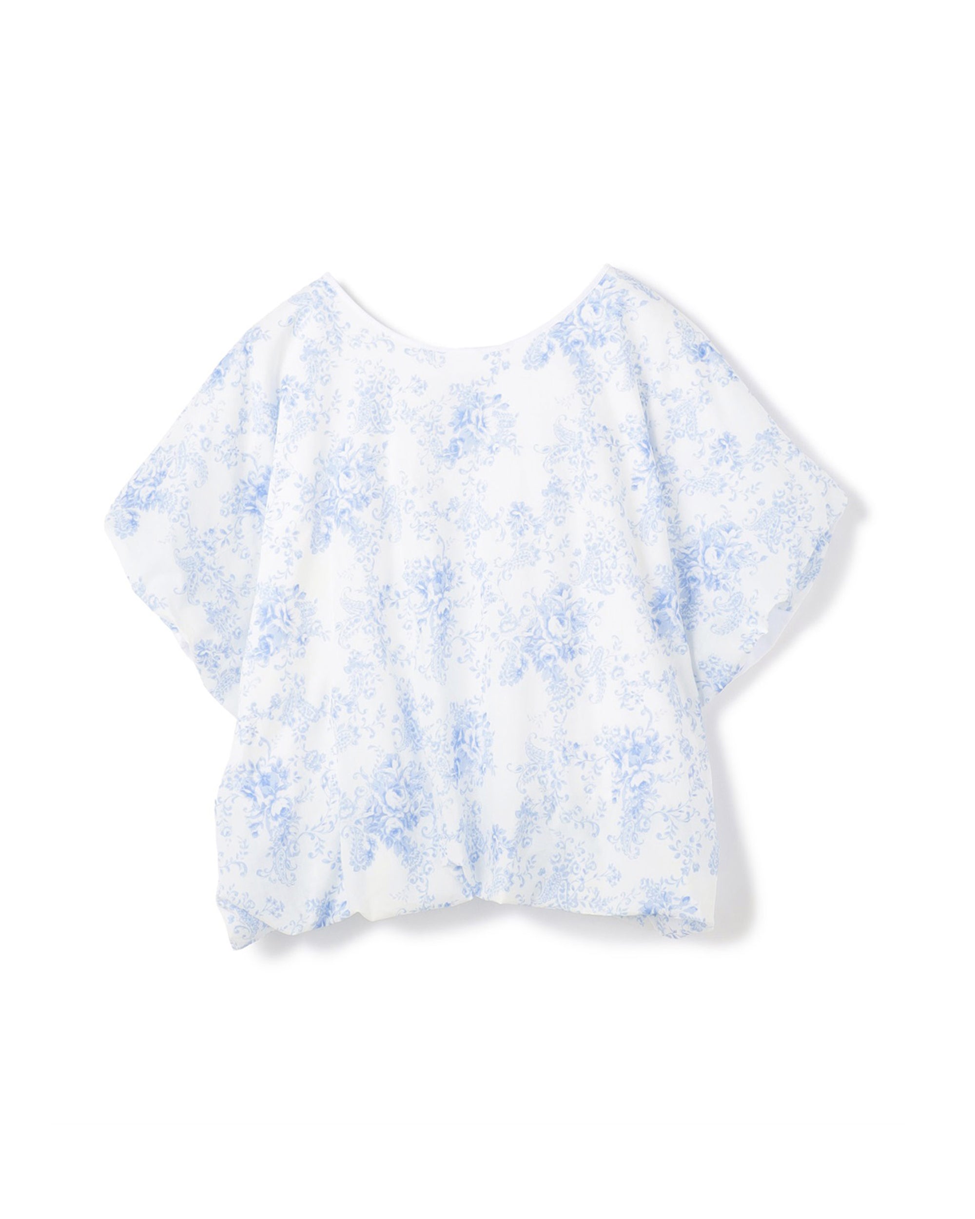 Vintage Floral Print Bubble Top
