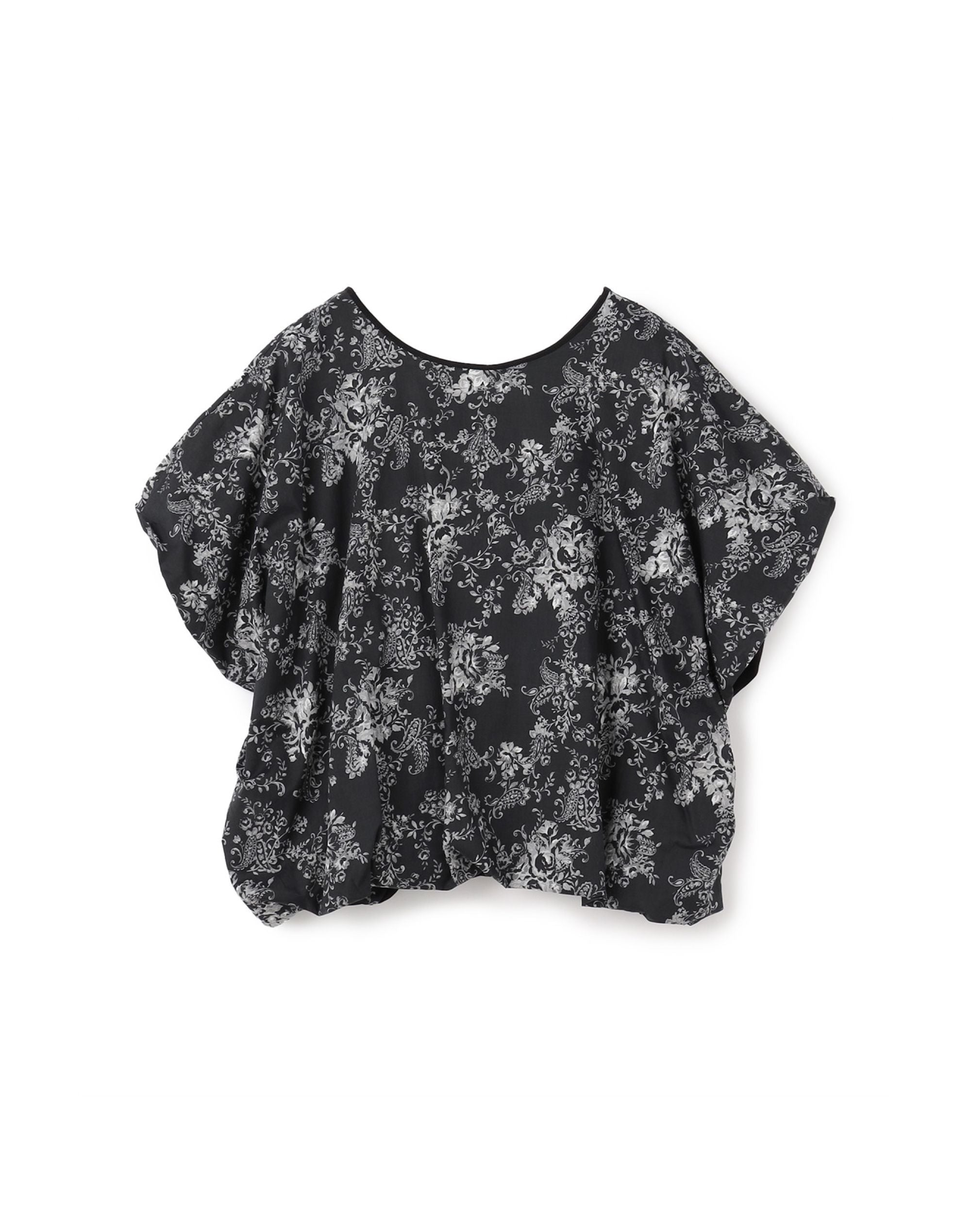 Vintage Floral Print Bubble Top