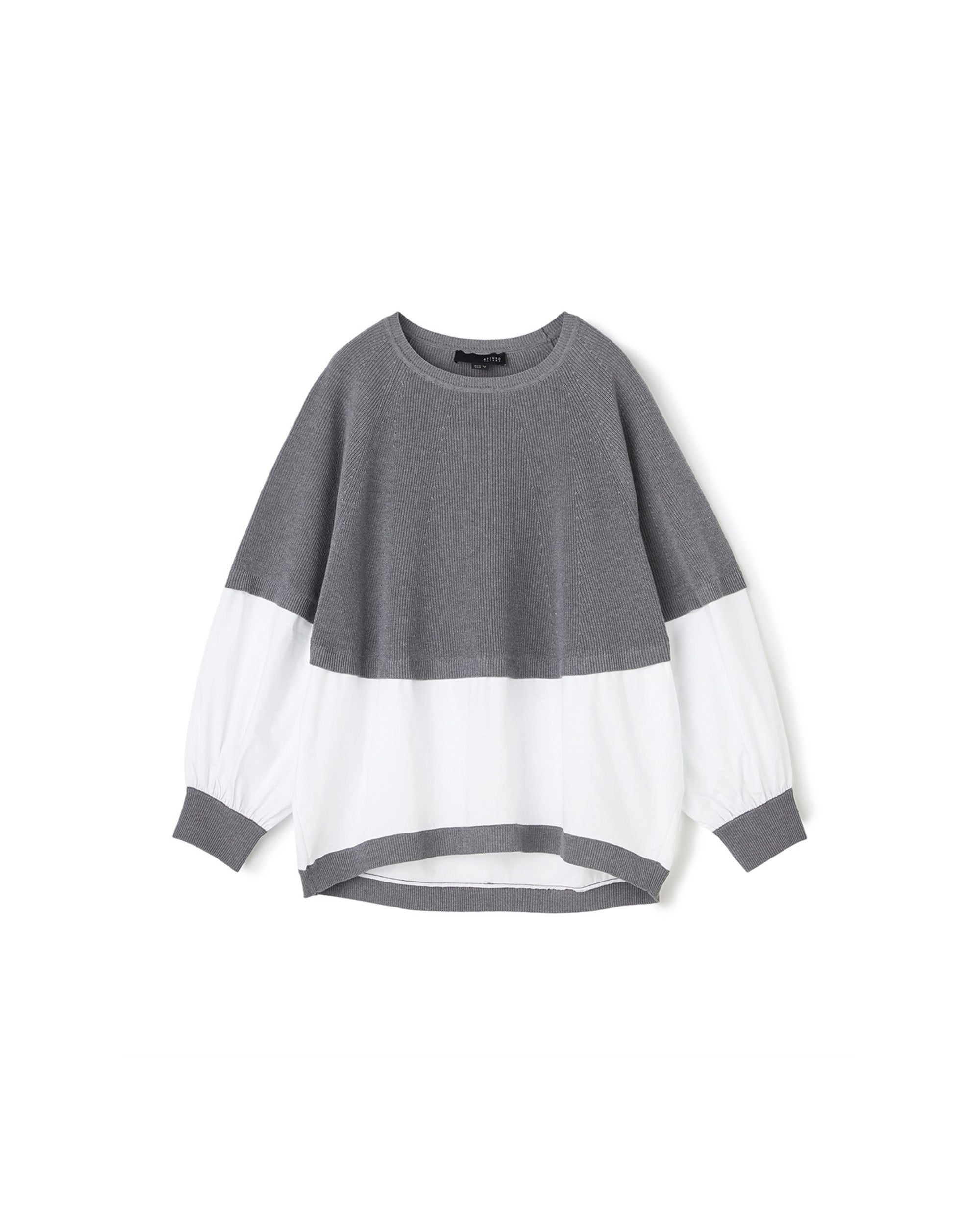 Jacquard Trim Bubble Knit