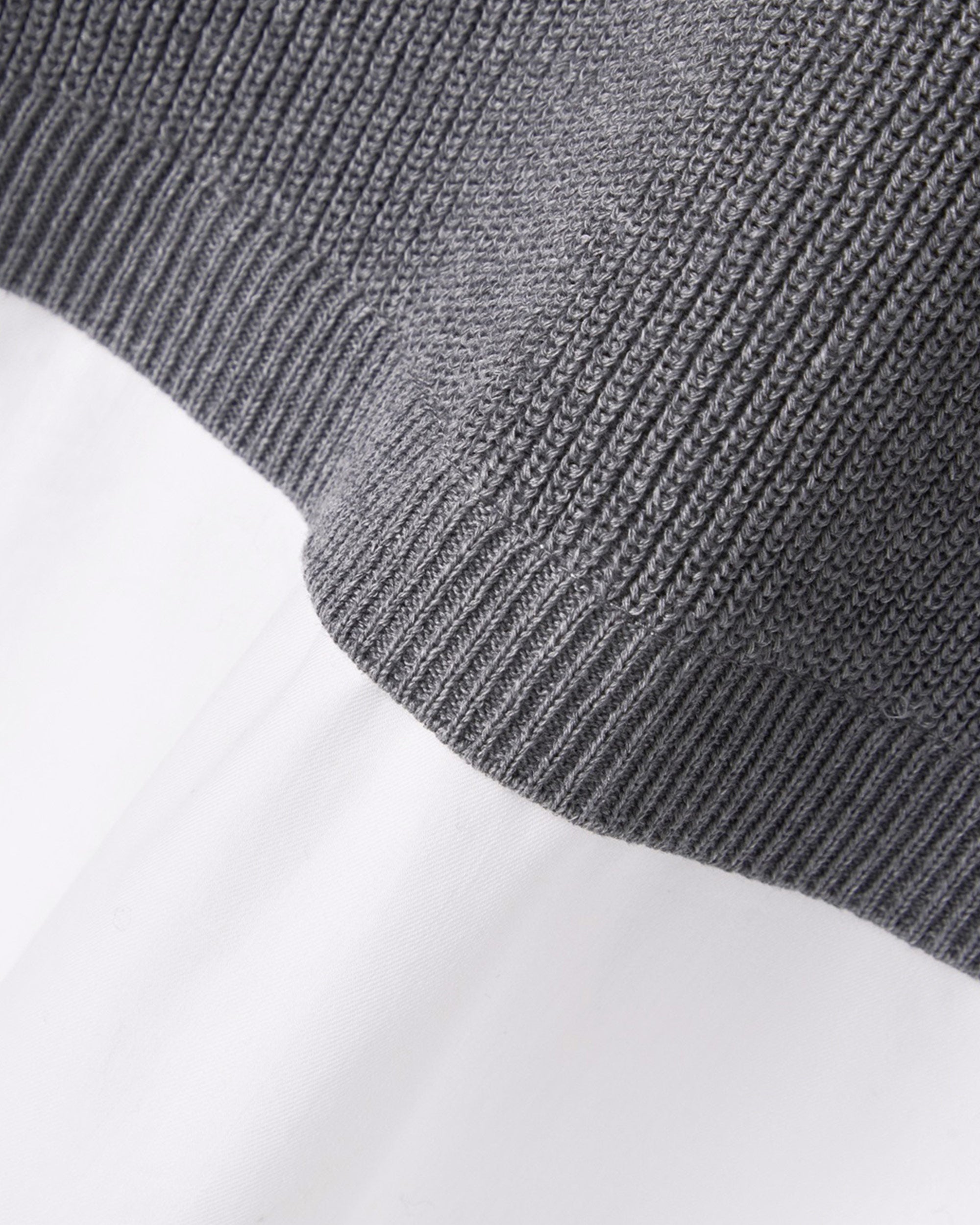 Jacquard Trim Bubble Knit