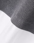 Jacquard Trim Bubble Knit