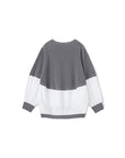 Jacquard Trim Bubble Knit