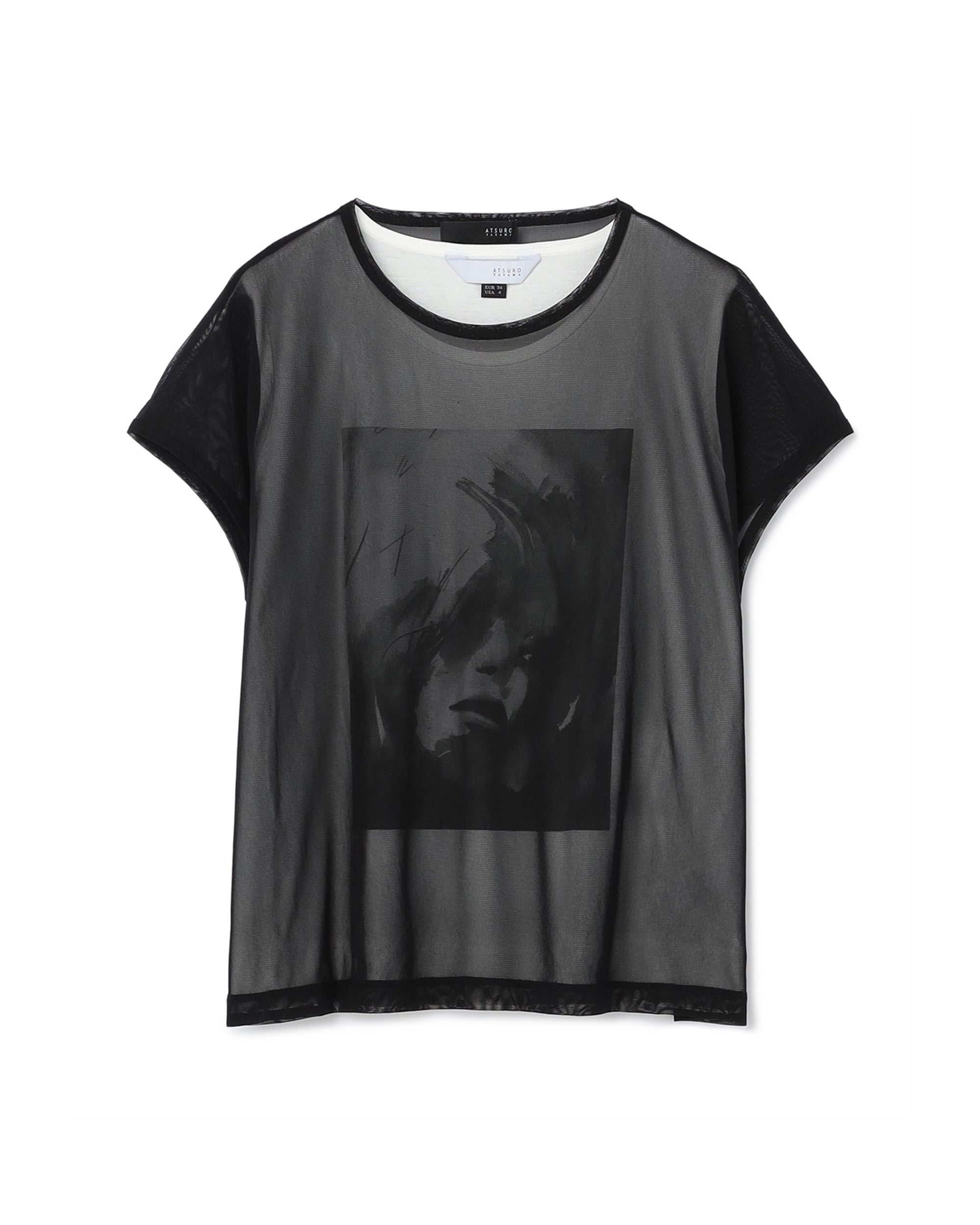 Portrait AI Print Twin Set Top