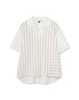 Bowling Collar Border Blouse