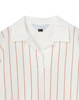 Bowling Collar Border Blouse