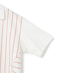 Bowling Collar Border Blouse