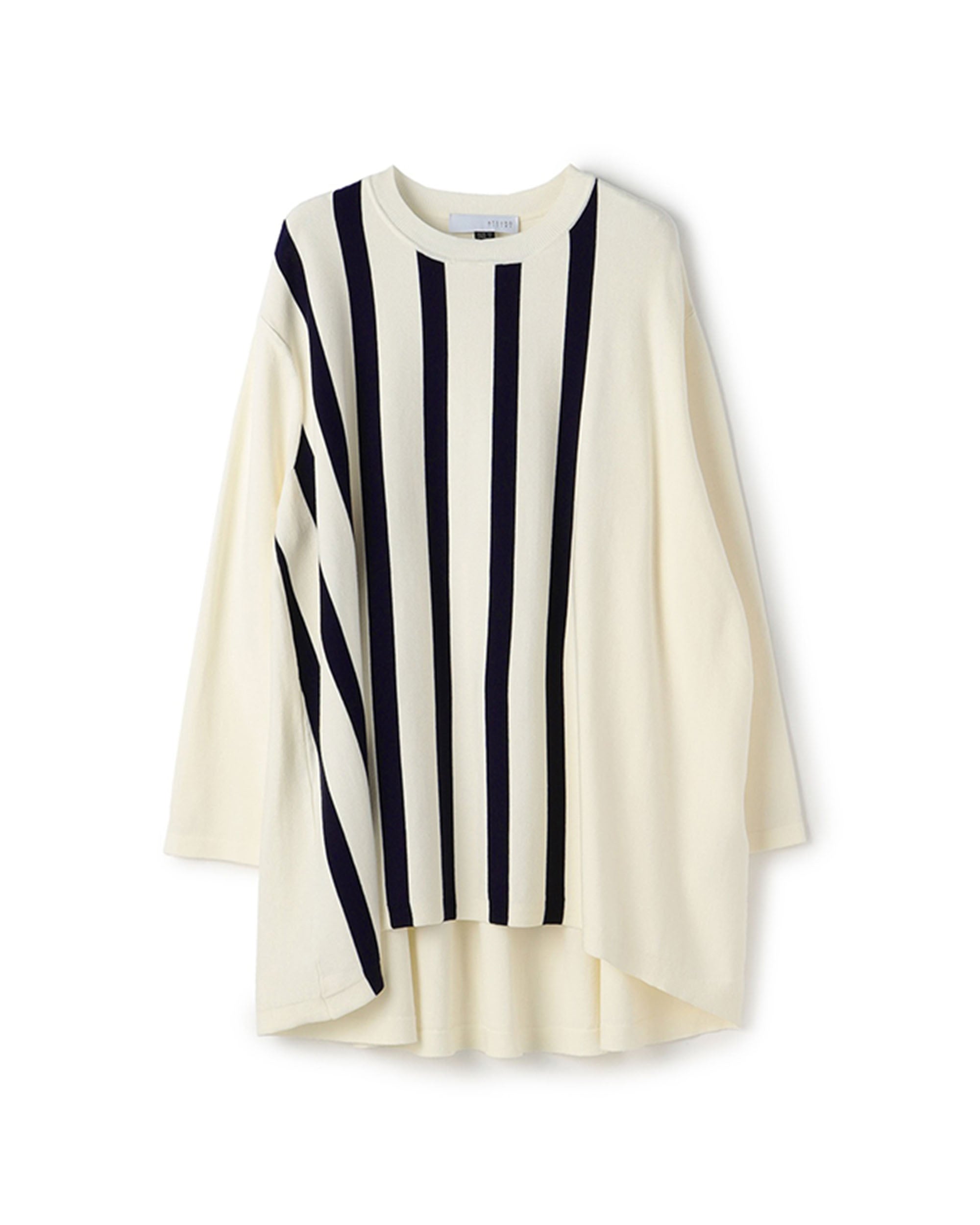 Rayon Poly Stripe Front Tunic Knit Top