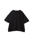 Border Fringe Bubble Sleeve Top