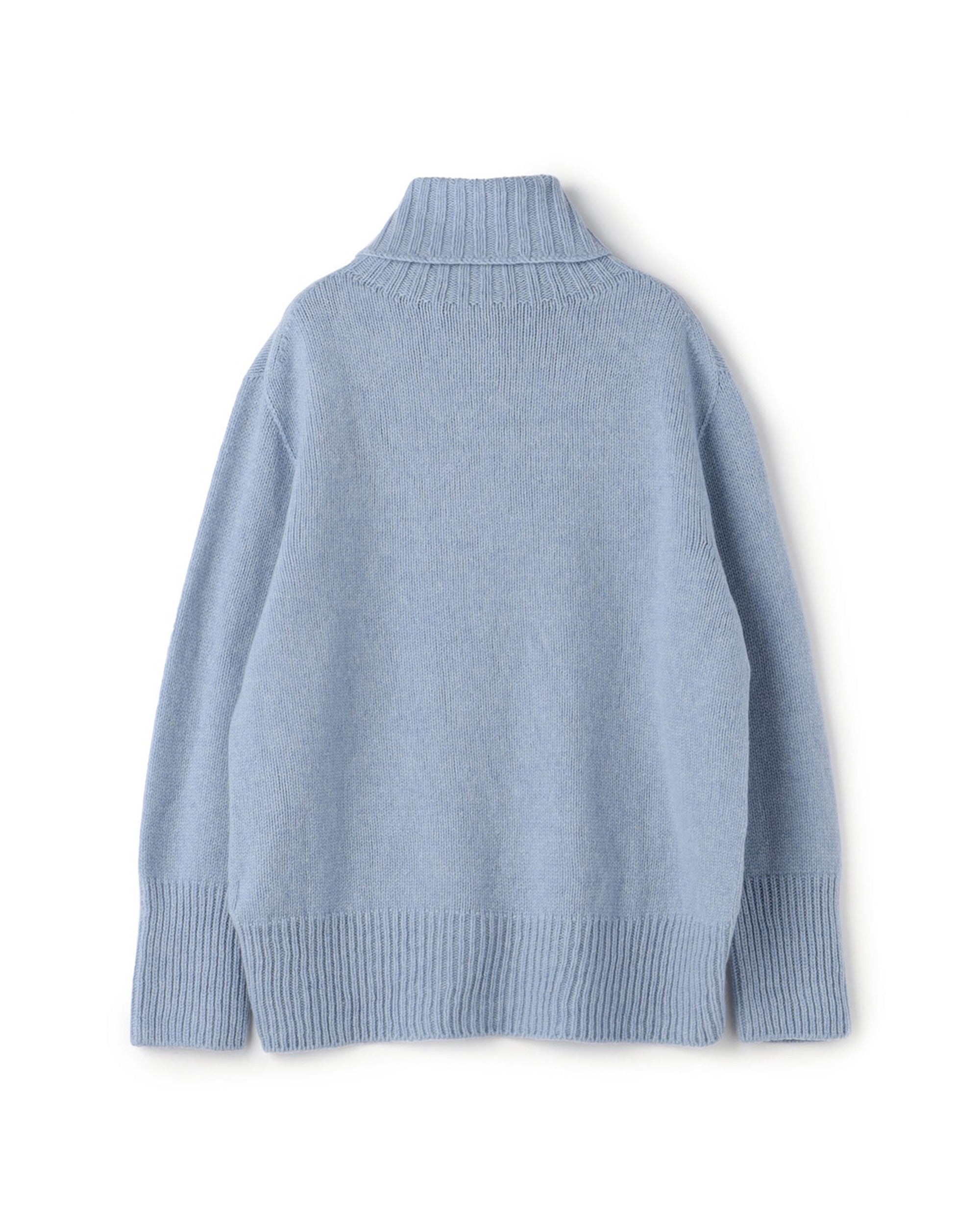Wool Turtle Neck Chunky Knit Top