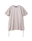 Drawstring Side Bubble Sleeve Blouse