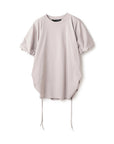 Drawstring Side Bubble Sleeve Blouse