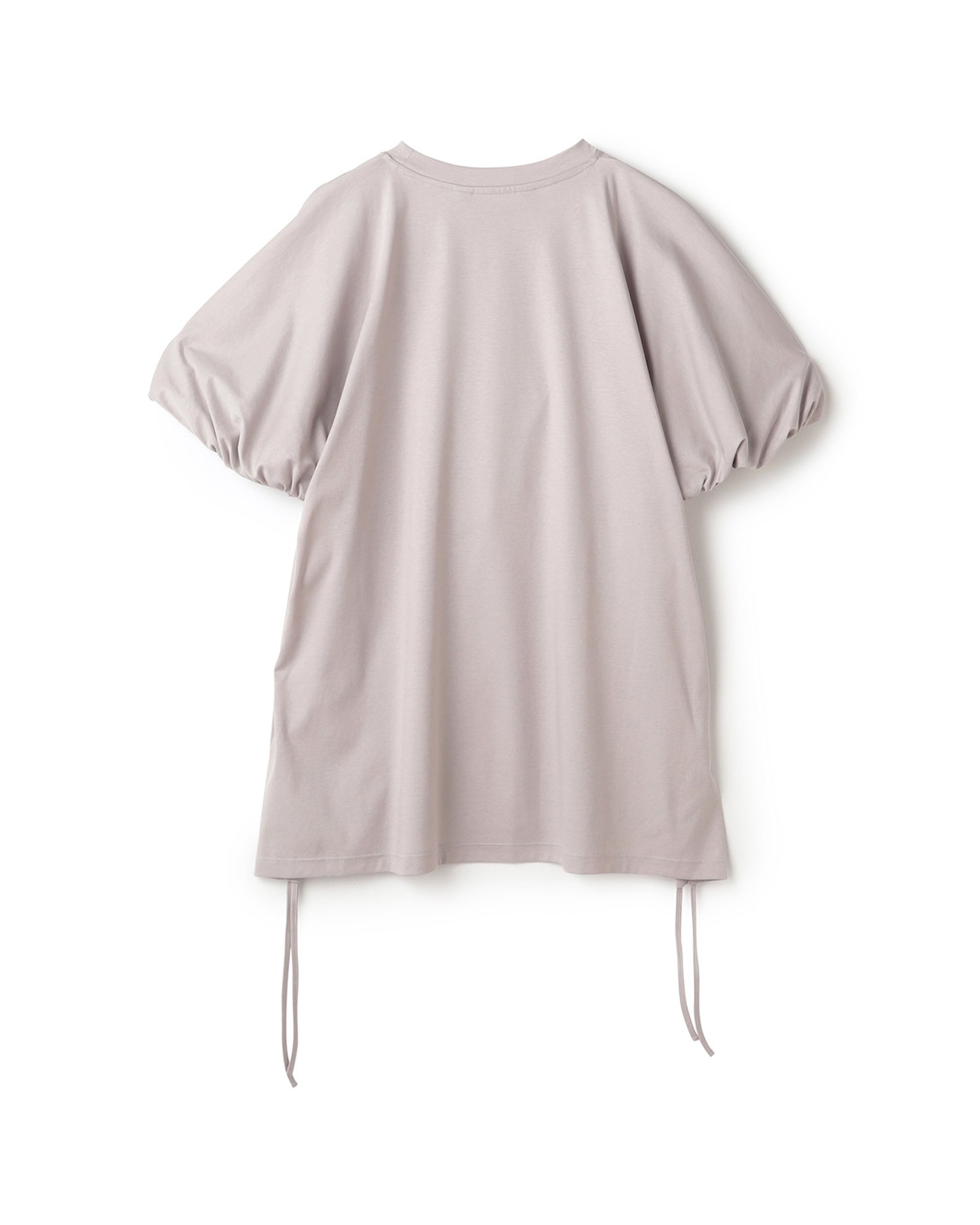 Drawstring Side Bubble Sleeve Blouse