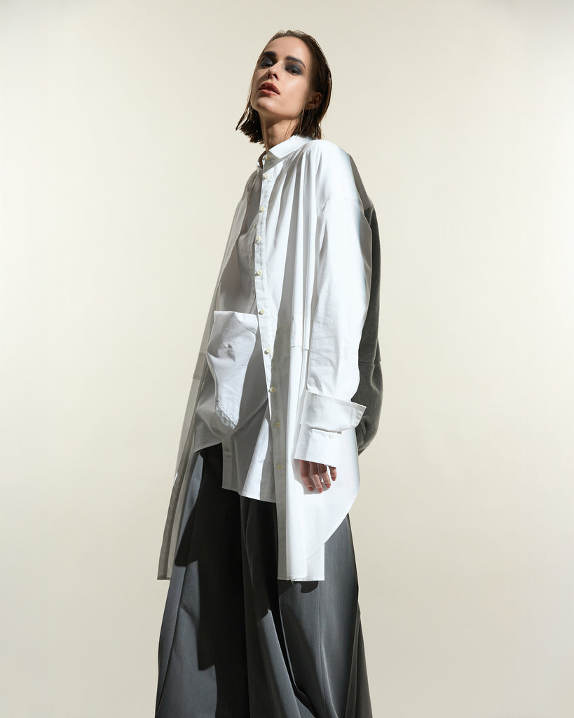 Édition de Paris Tunic Front CS Bubble Back Shirt