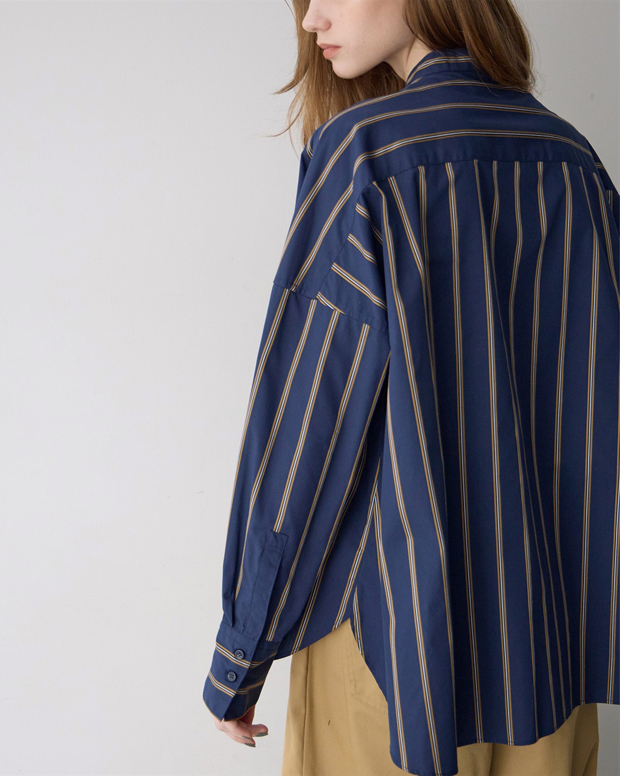 Big Folded Side A-Cut Blouse