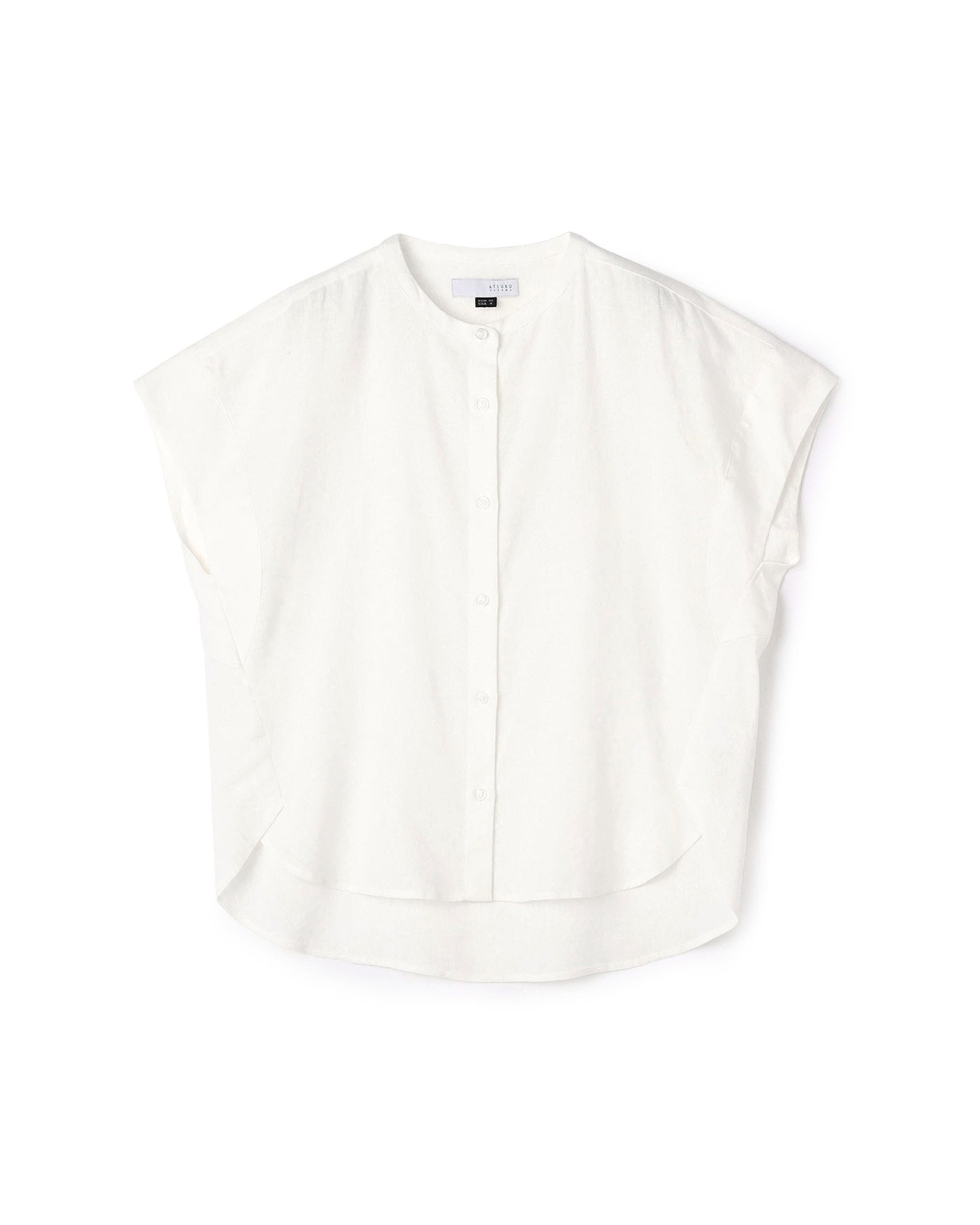 Linen Mix Simple Blouse
