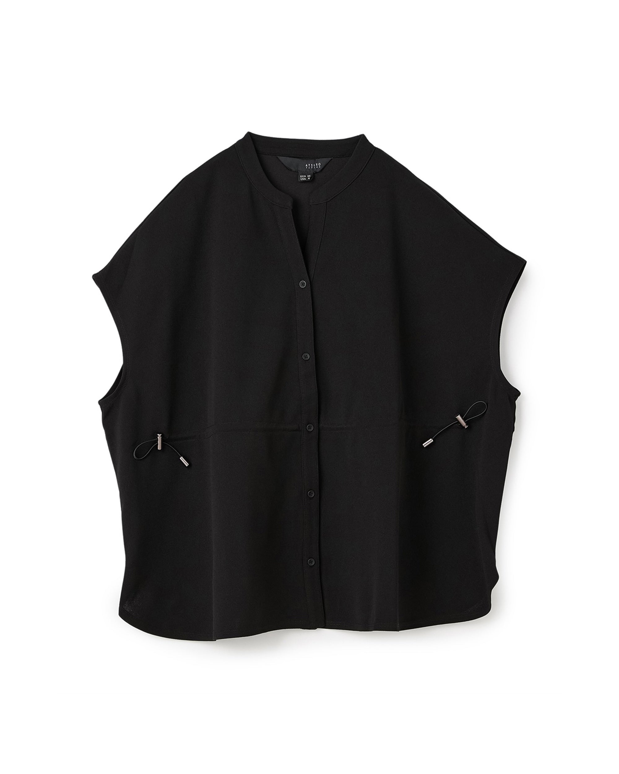 Drawstring Poly Blouse