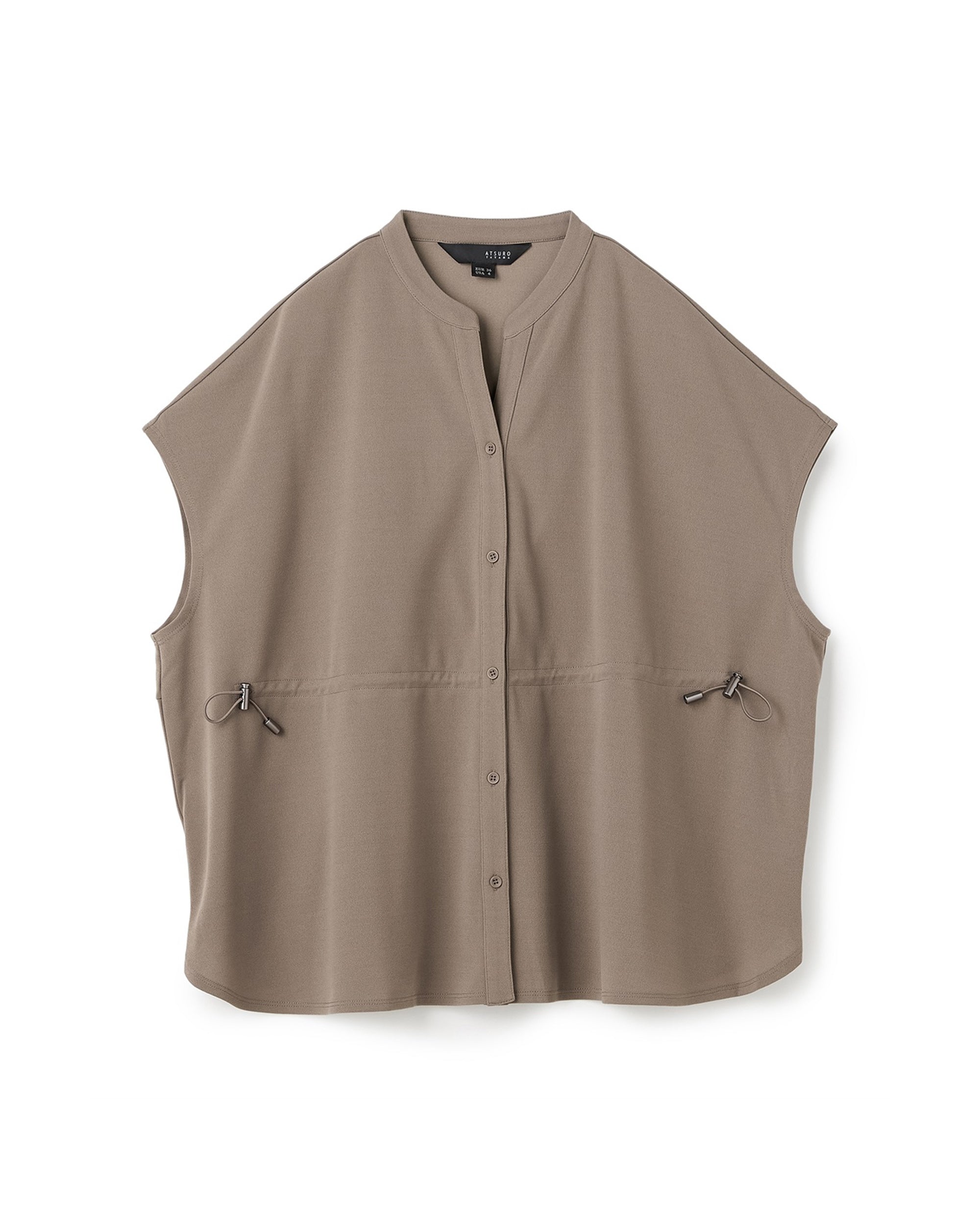 Drawstring Poly Blouse