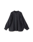 Gathered Raglan Sleeve Pocket Blouse