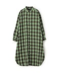 Check Long Shirt Dress