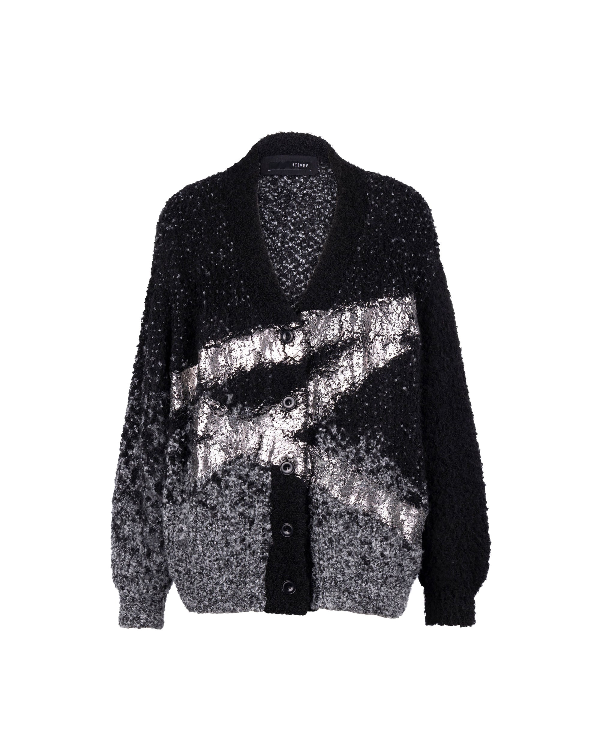 Édition de Paris Kintsugi Slub Yarn Knit Cardigan