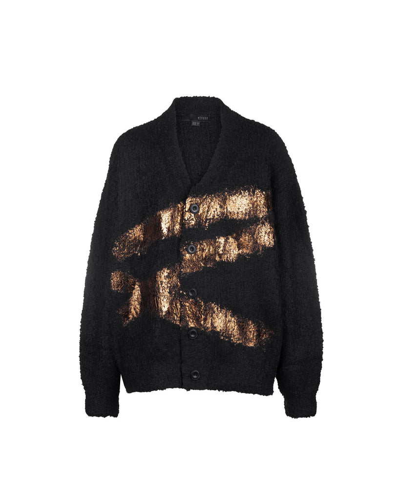 Édition de Paris Kintsugi Slub Yarn Knit Cardigan