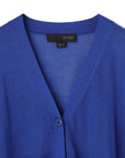 Bold Border Square Cut Knit Cardigan