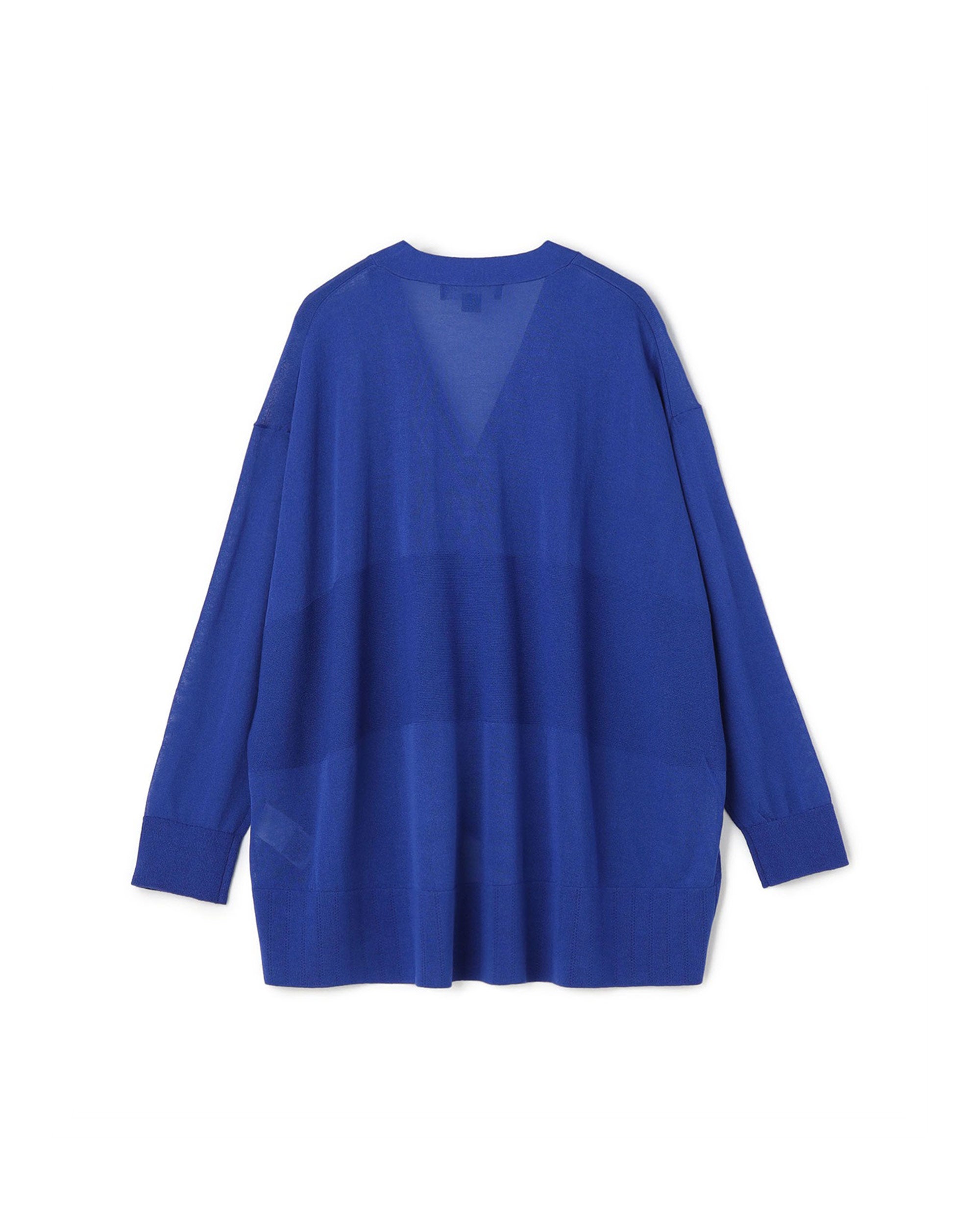 Bold Border Square Cut Knit Cardigan