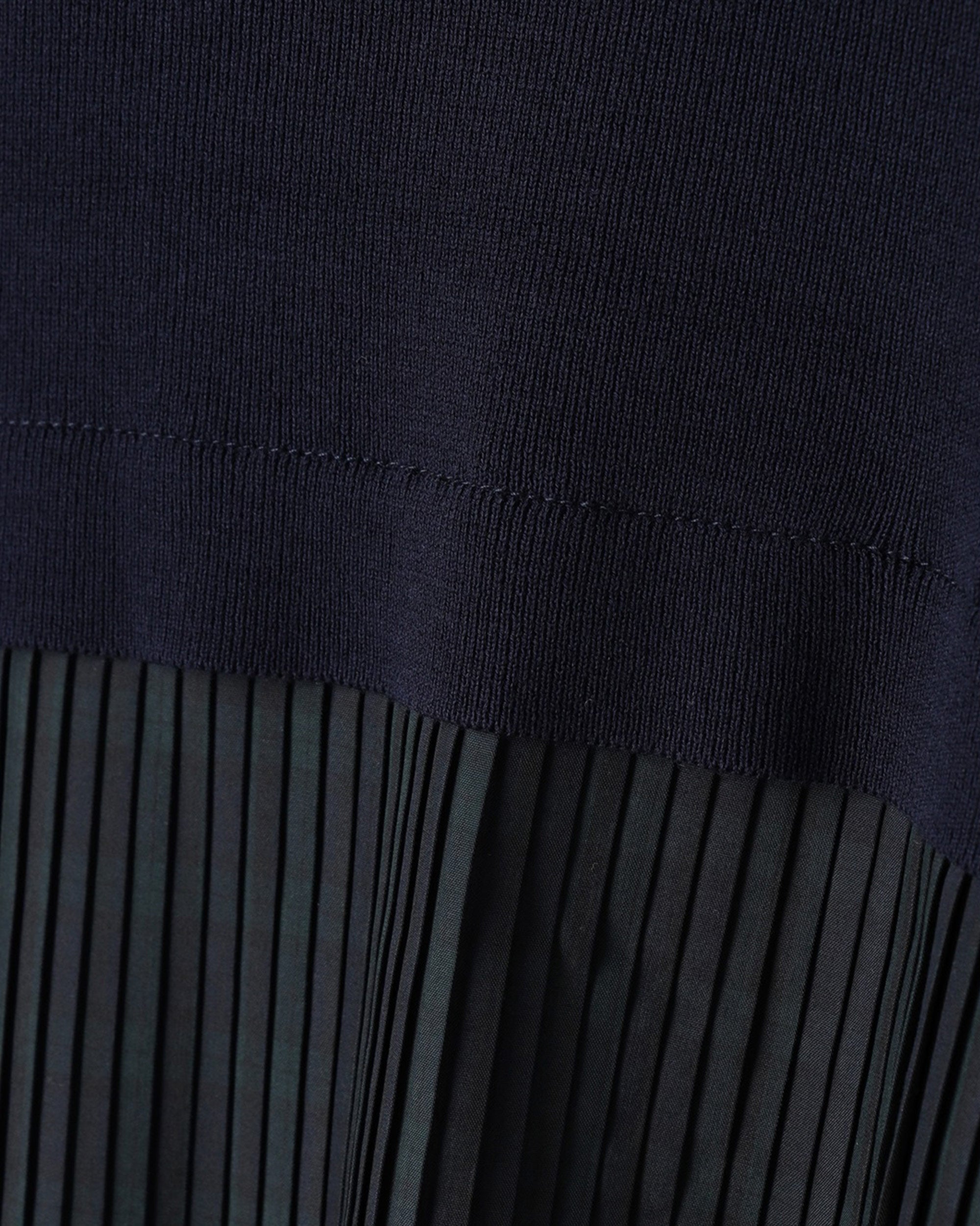 Pleated Back Long Knit Cardigan