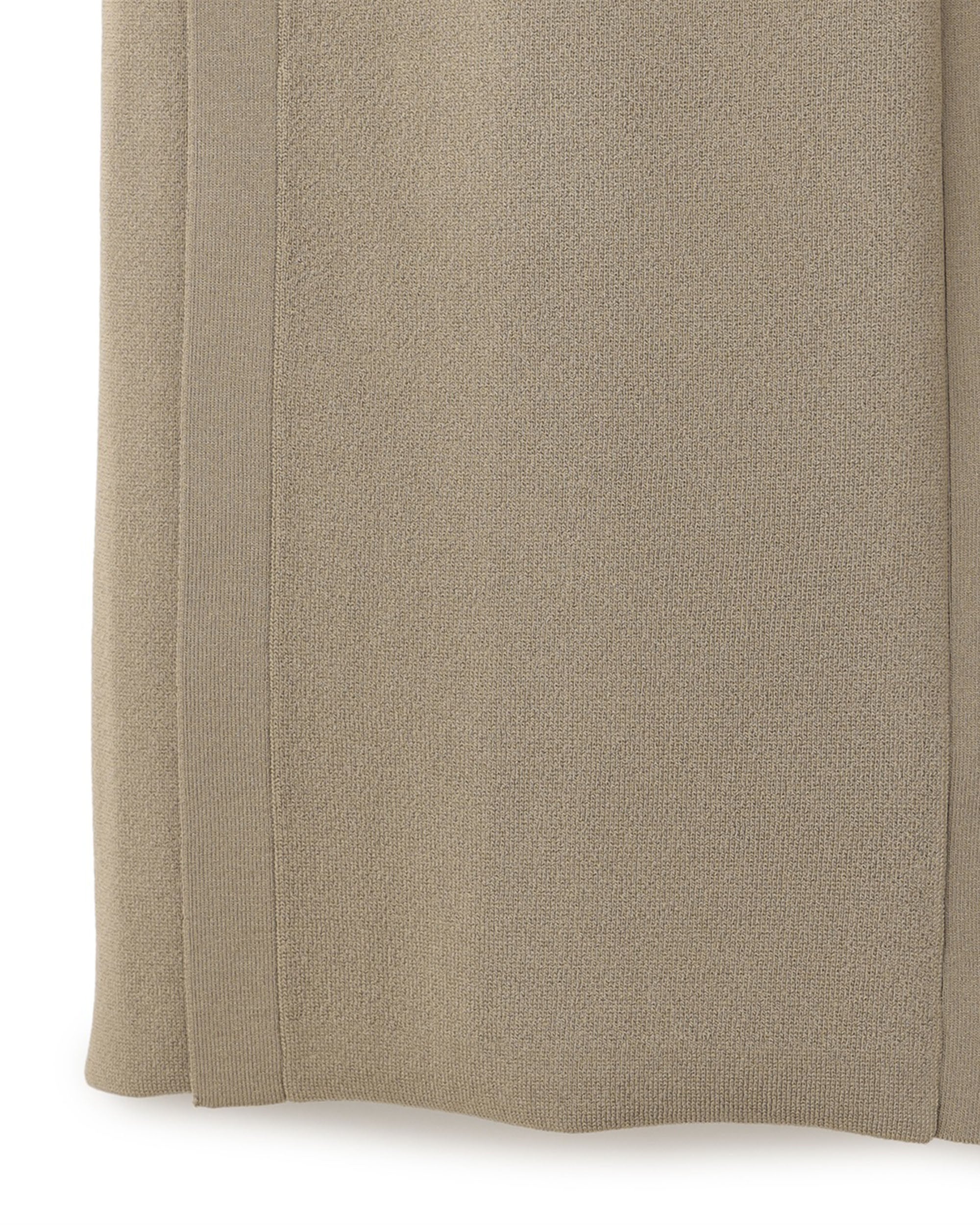 Pleated Back Long Knit Gilet