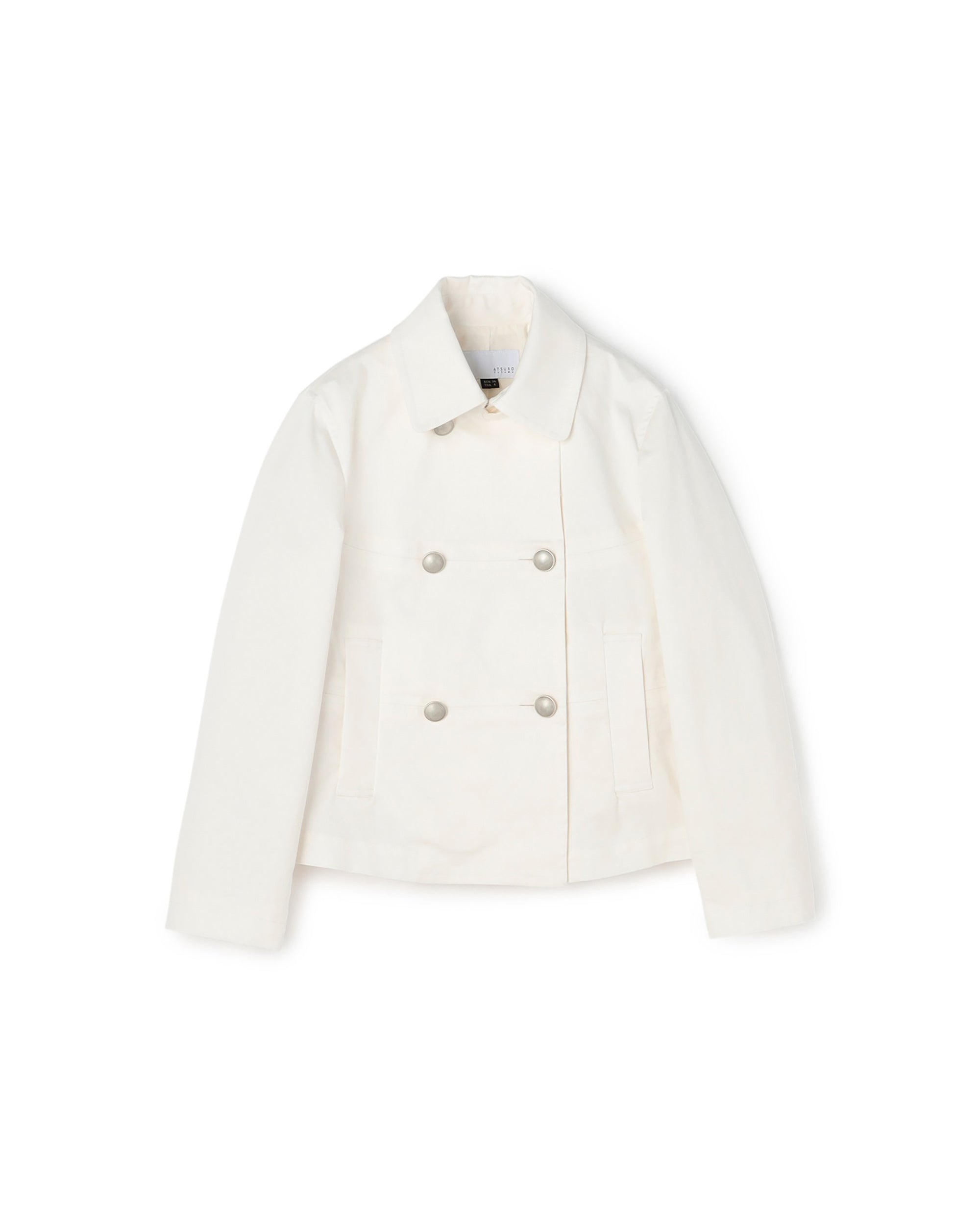 Double Breasted Cotton Crop Jacket