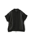 Stadium Jumper Denim Like Mix Jacket