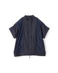 Stadium Jumper Denim Like Mix Jacket